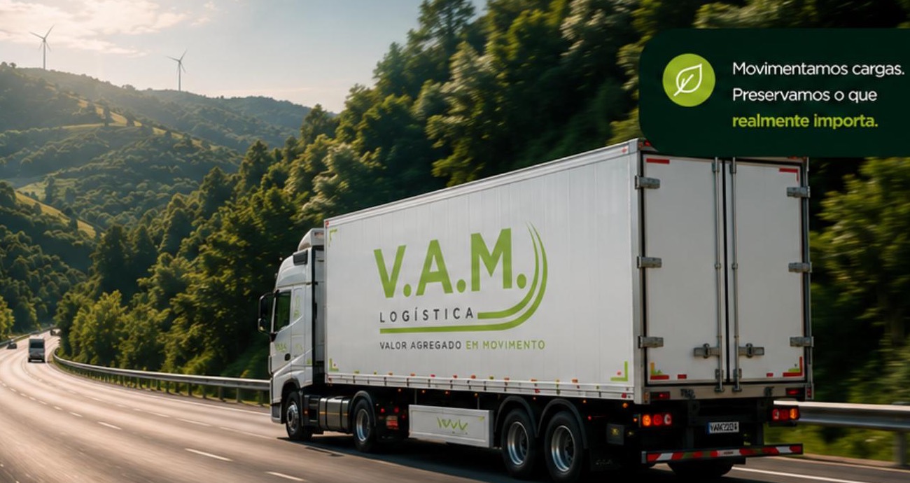 Caminhão da VAM em estrada brasileira